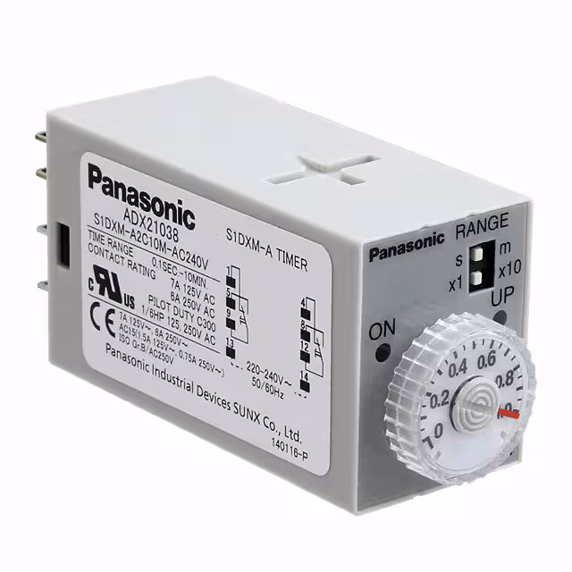 S1DXMA2C10MAC240V Panasonic Industrial Automation Sales Relais temporisés